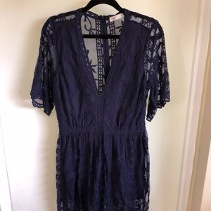 Lace Maxi romper dress